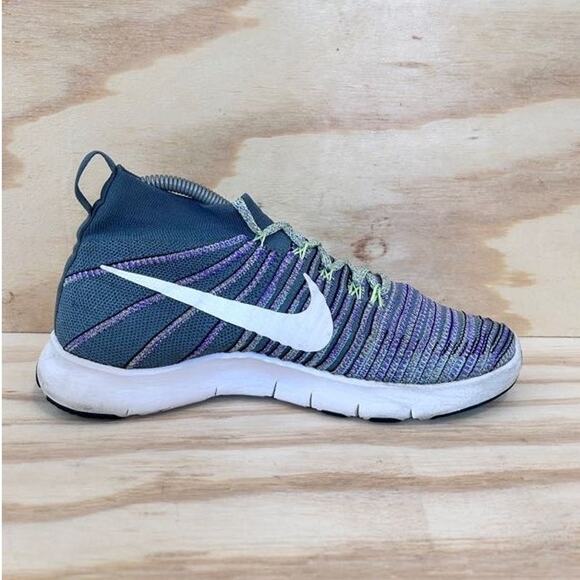 Nike - Free Train Force Flyknit - Running Shoes - Gray - Men's - 8 - 833275-300 - Picture 5 of 9
